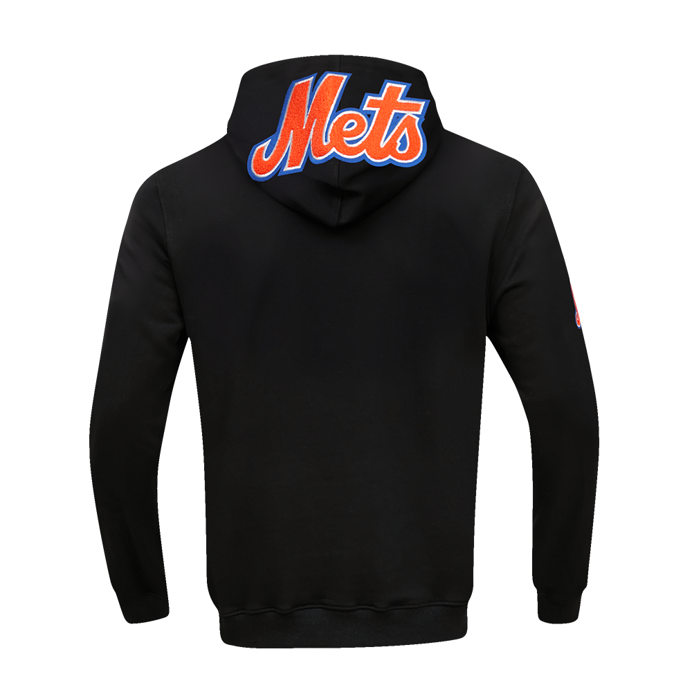 Pro Standard Men's New York Mets Classic Chenille DK Full-Zip Pullover Jacket -Black - BLACK Thumbnail View 2