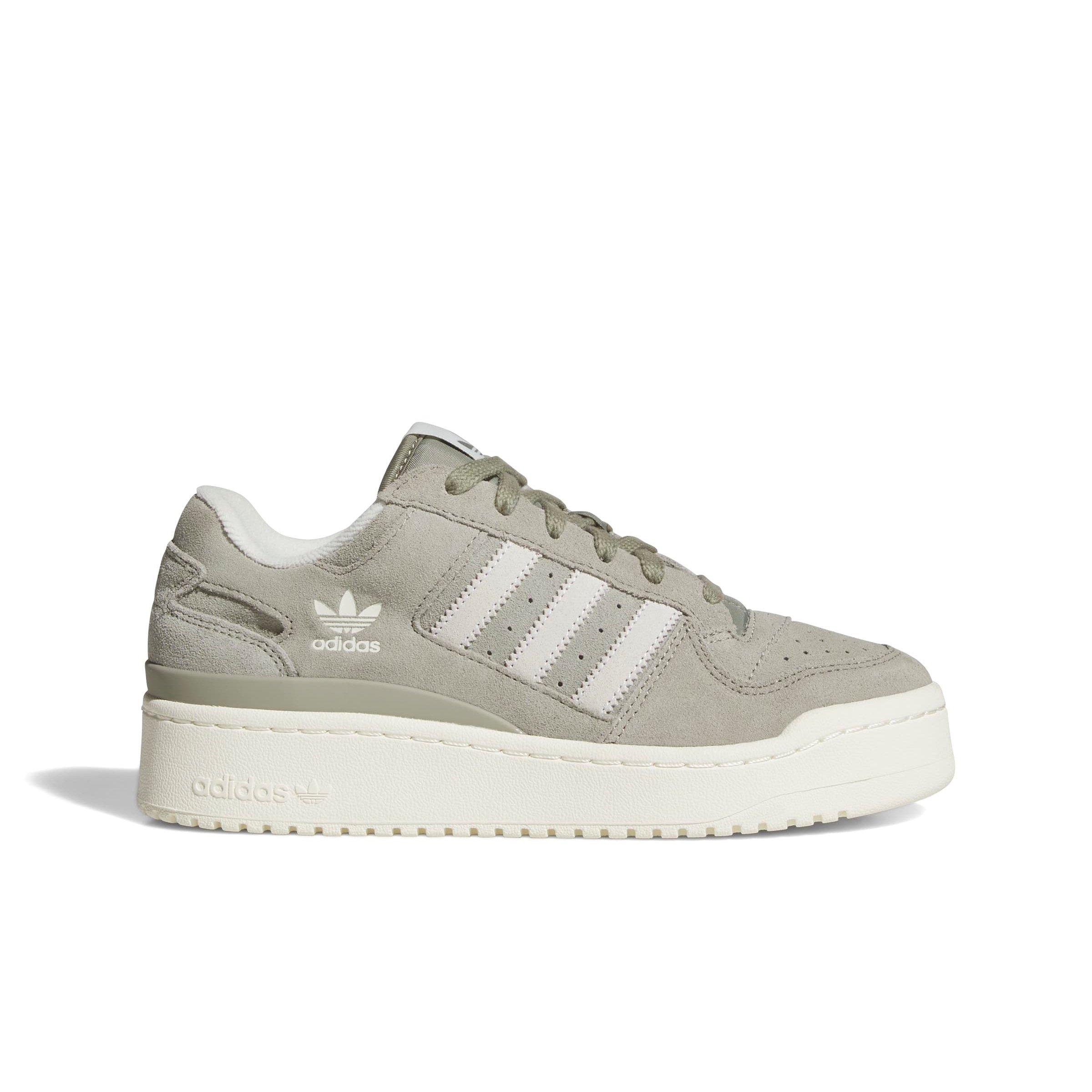 adidas Forum Bold Stripes "Silver Pebble/Off White/Off White" Women's Shoe - SILVER/OFF WHITE/OFF WHITE Thumbnail View 1