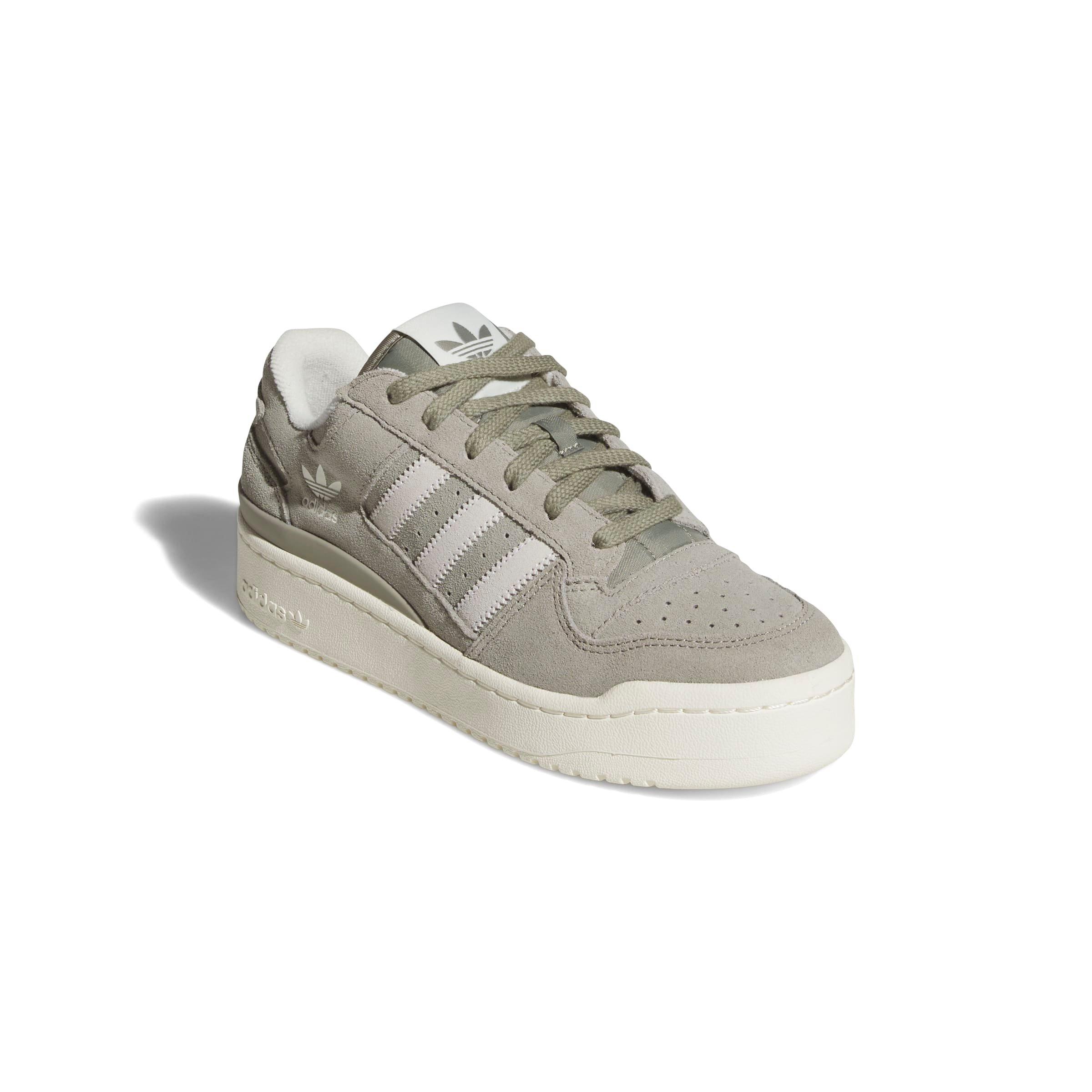 adidas Forum Bold Stripes "Silver Pebble/Off White/Off White" Women's Shoe - SILVER/OFF WHITE/OFF WHITE Thumbnail View 3