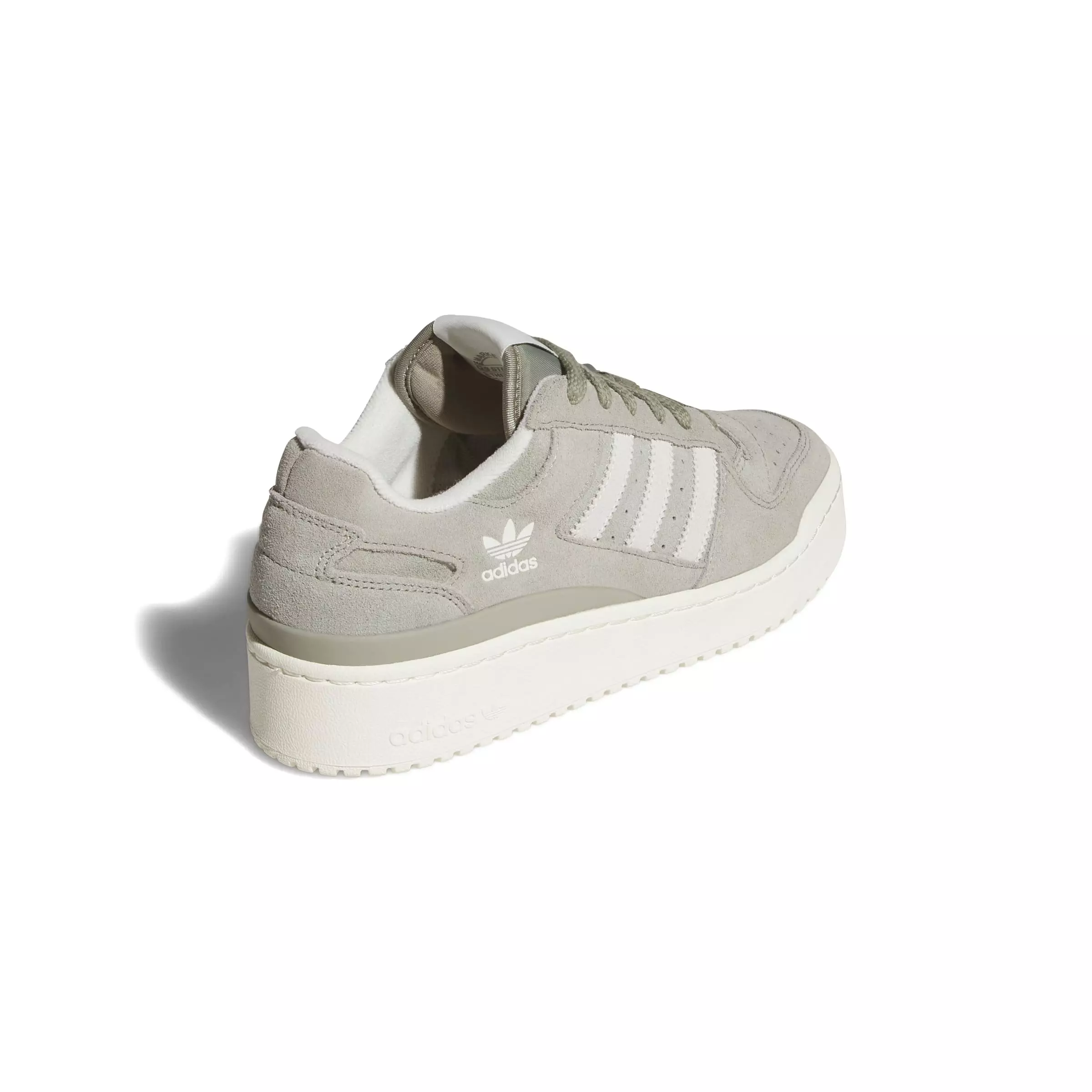 adidas Forum Bold Stripes "Silver Pebble/Off White/Off White" Women's Shoe - SILVER/OFF WHITE/OFF WHITE