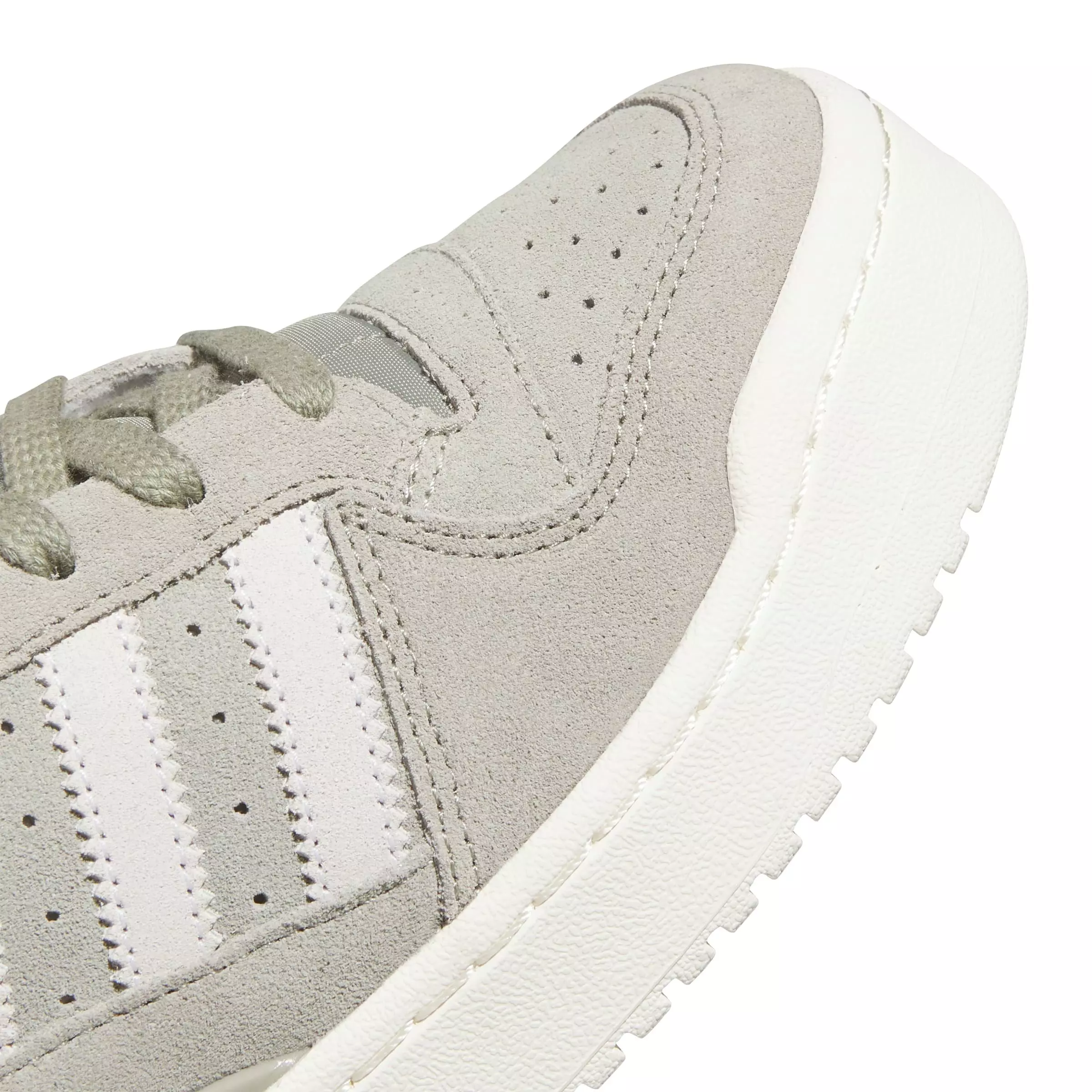 adidas Forum Bold Stripes "Silver Pebble/Off White/Off White" Women's Shoe - SILVER/OFF WHITE/OFF WHITE