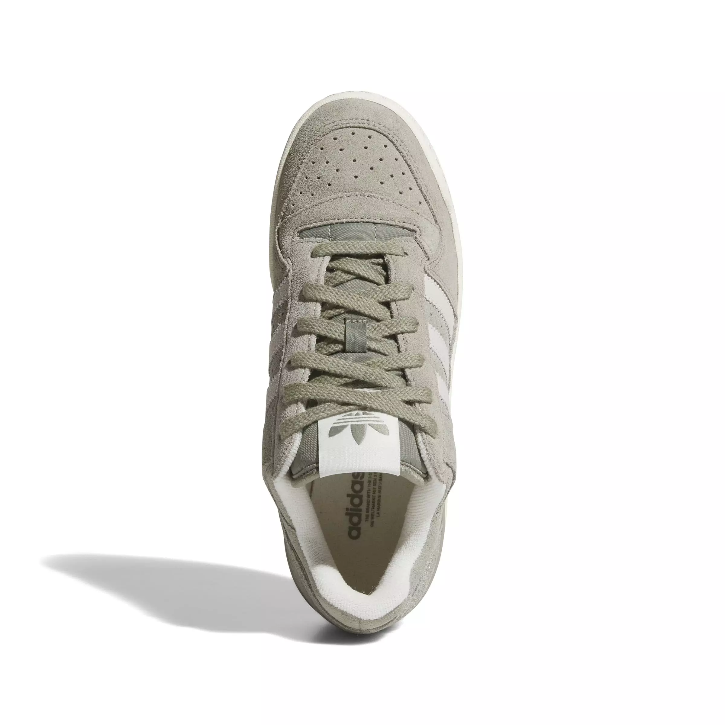 adidas Forum Bold Stripes "Silver Pebble/Off White/Off White" Women's Shoe - SILVER/OFF WHITE/OFF WHITE
