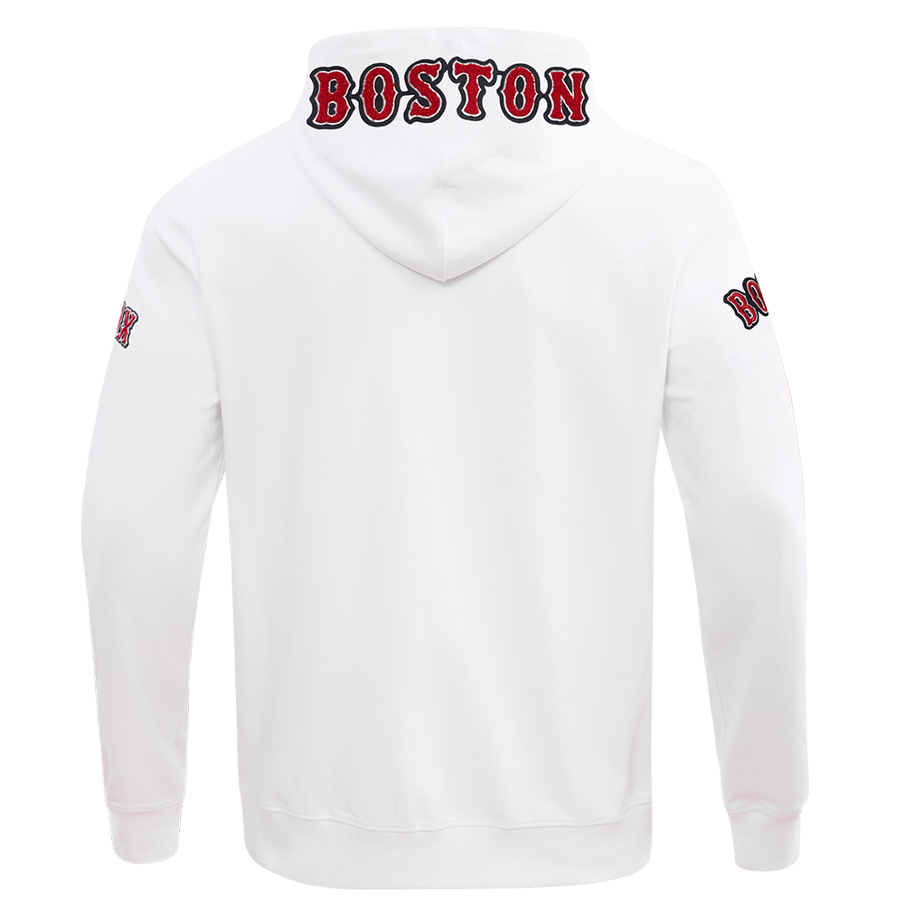 Pro Standard Men's Boston Red Sox Classic Chenille DK Full-Zip Pullover Jacket -White - WHITE Thumbnail View 2