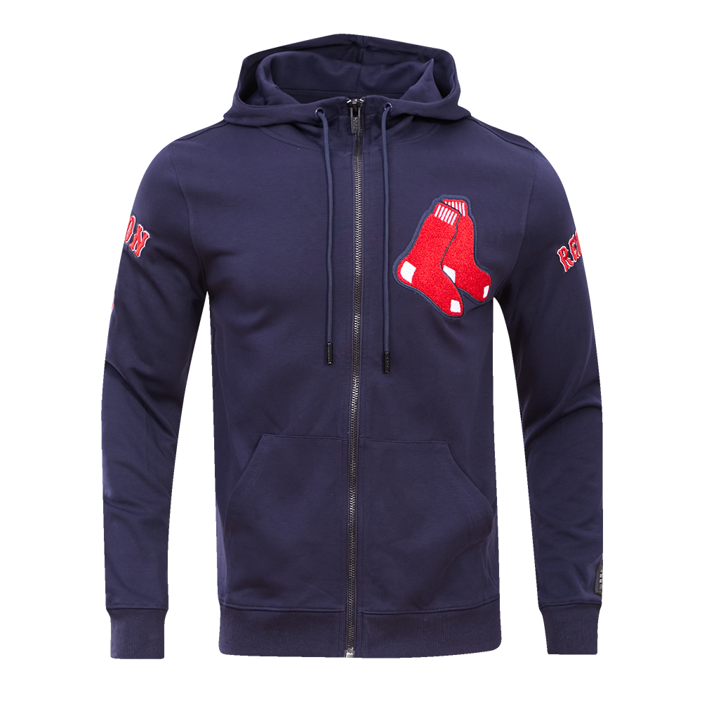 Pro Standard Men's Boston Red Sox Classic Chenille DK Full-Zip Pullover Jacket -Navy - NAVY Thumbnail View 1