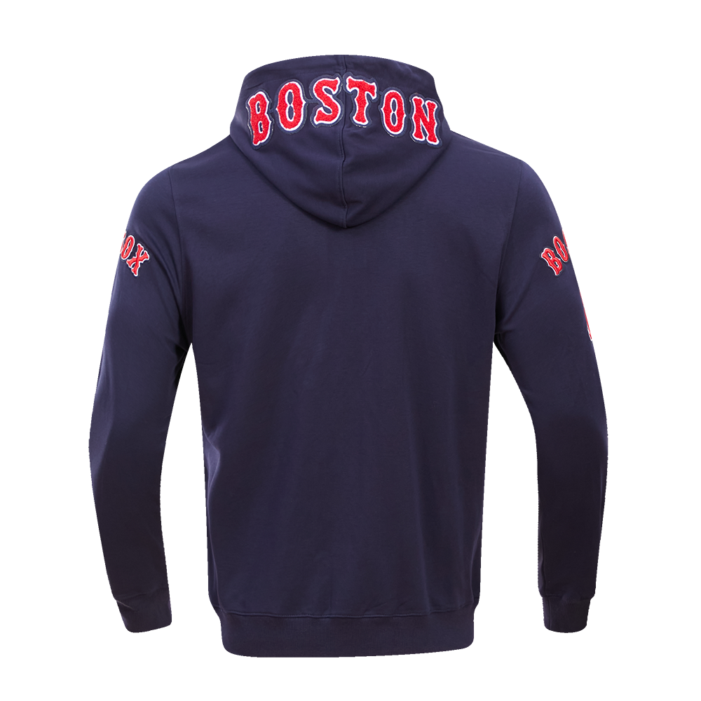 Pro Standard Men's Boston Red Sox Classic Chenille DK Full-Zip Pullover Jacket -Navy - NAVY Thumbnail View 2