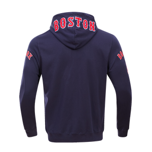 Pro Standard Men's Boston Red Sox Classic Chenille DK Full-Zip Pullover Jacket -Navy