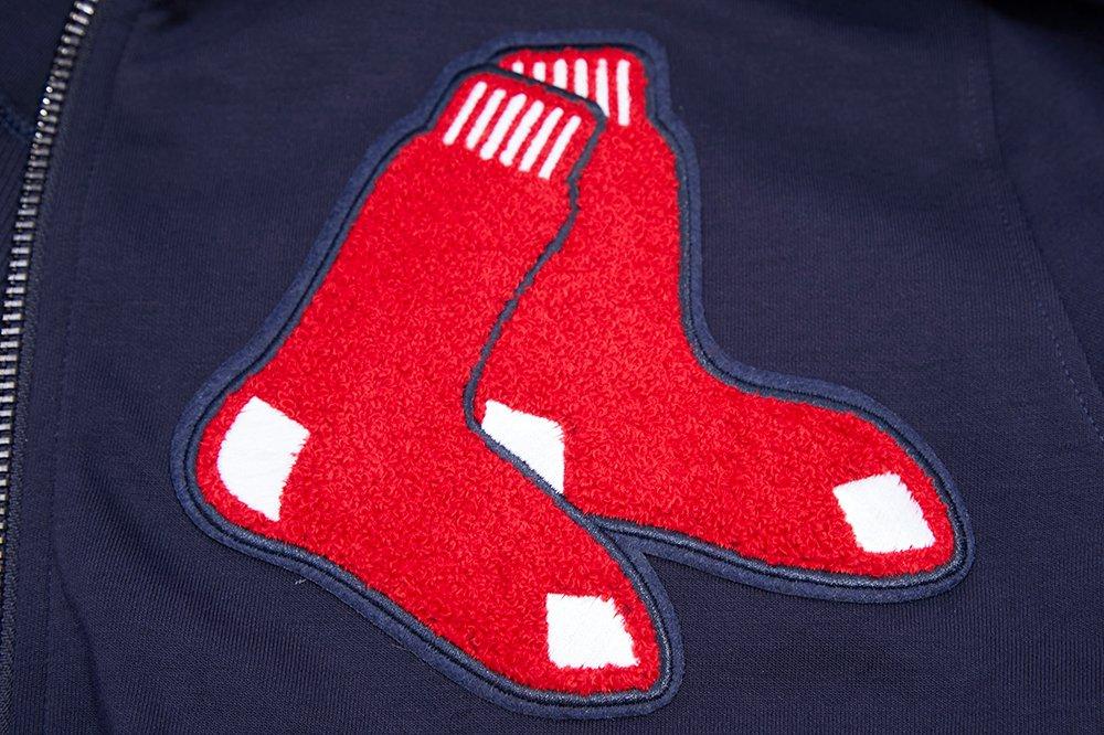 Pro Standard Men's Boston Red Sox Classic Chenille DK Full-Zip Pullover Jacket -Navy - NAVY Thumbnail View 6