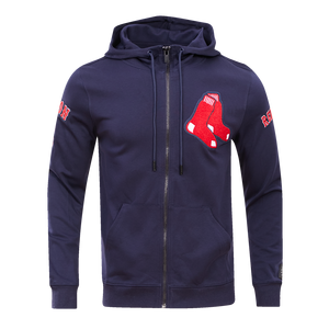 Pro Standard Men's Boston Red Sox Classic Chenille DK Full-Zip Pullover Jacket -Navy