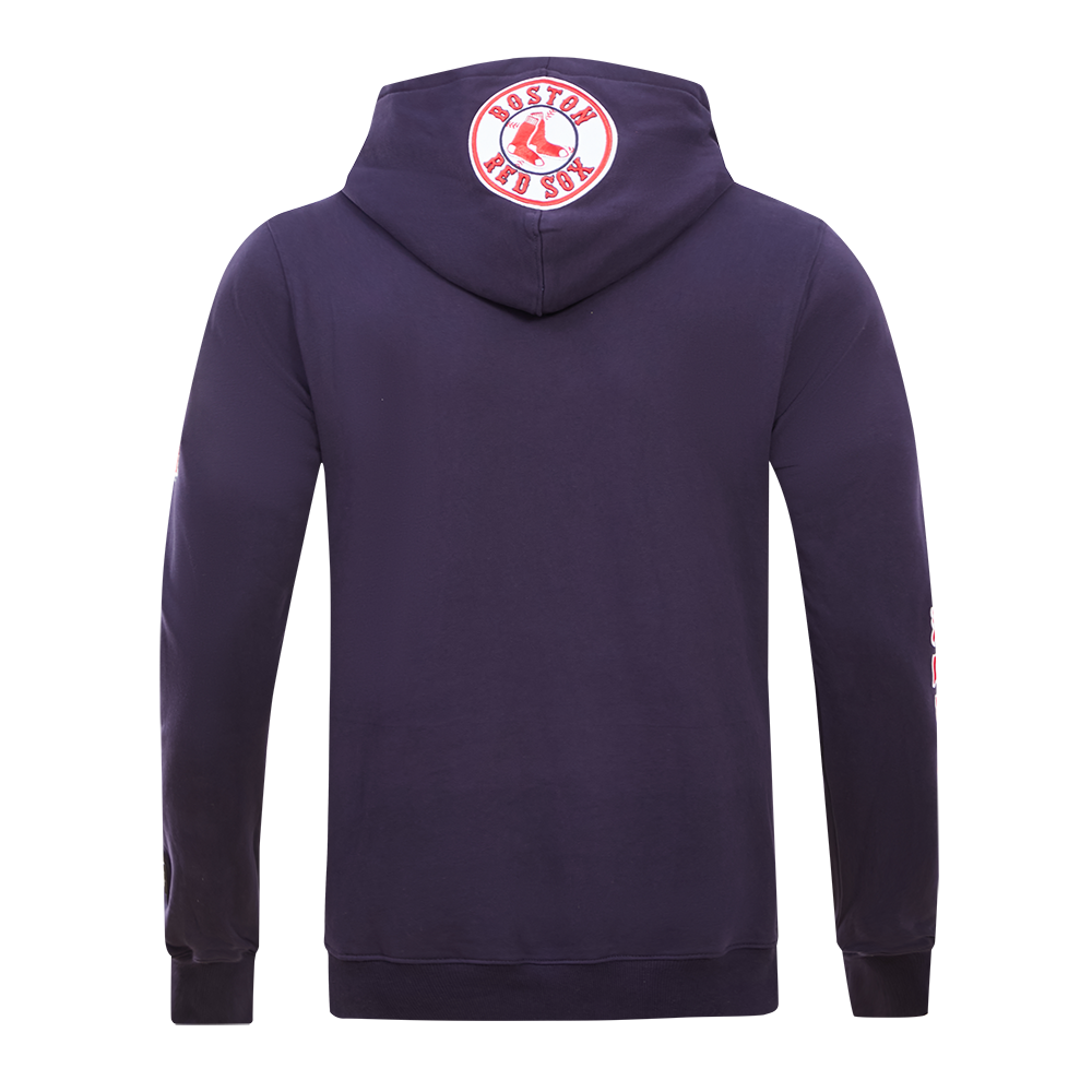 Pro Standard Men's Boston Red Sox Classic Fleece PO Hoodie -Navy - NAVY Thumbnail View 2