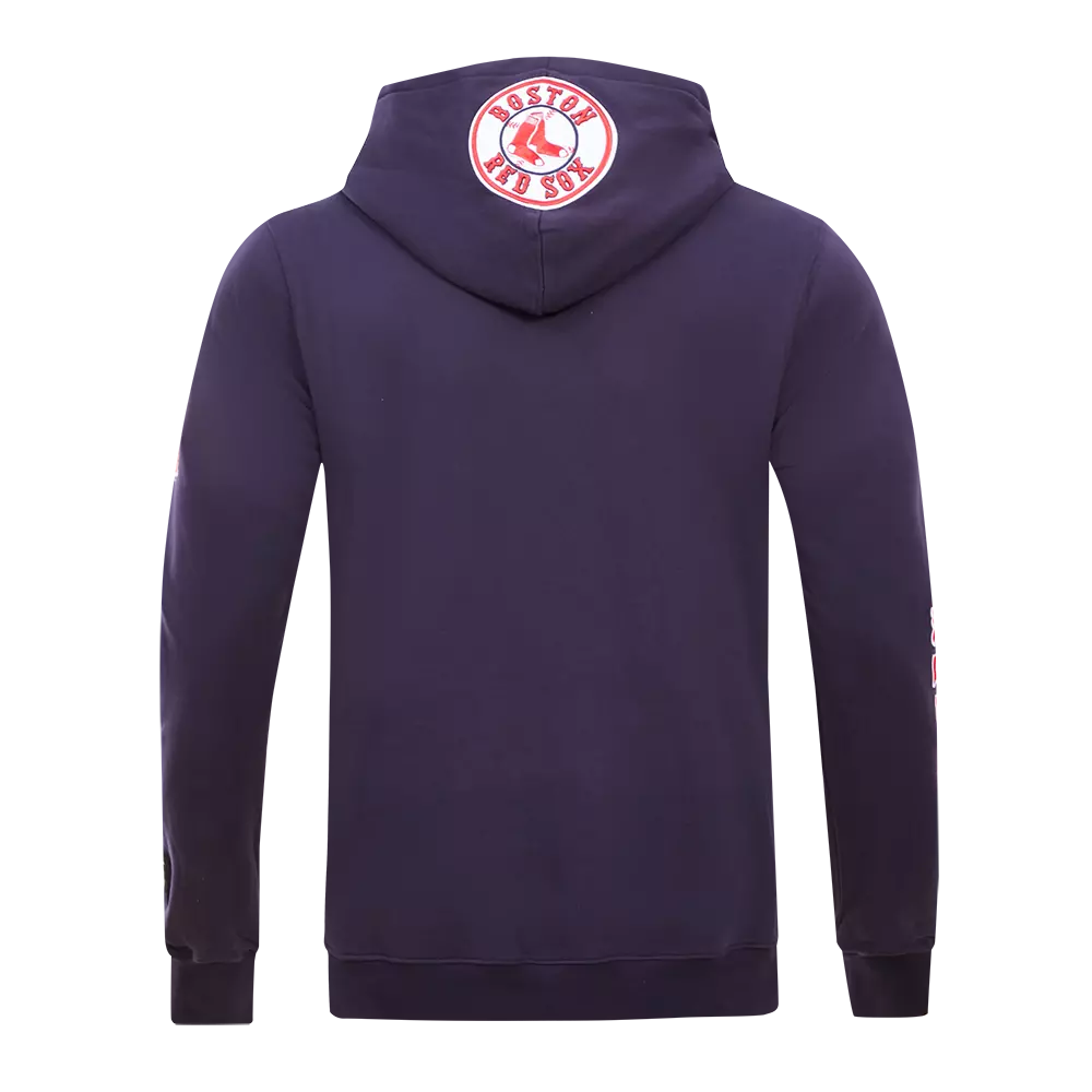 Pro Standard Men's Boston Red Sox Classic Fleece PO Hoodie -Navy - NAVY