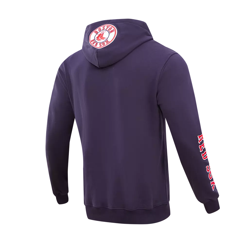 Pro Standard Men's Boston Red Sox Classic Fleece PO Hoodie -Navy - NAVY