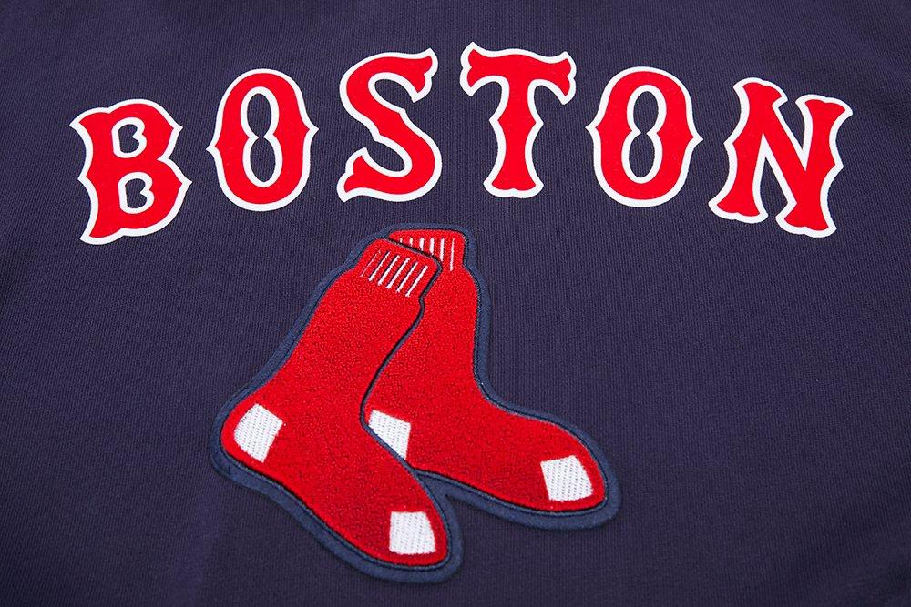 Pro Standard Men's Boston Red Sox Classic Fleece PO Hoodie -Navy - NAVY Thumbnail View 5