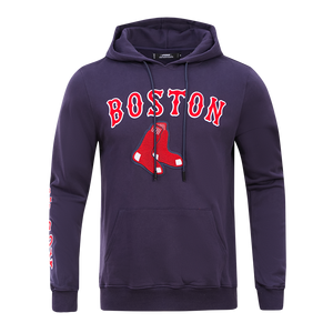 Pro Standard Men's Boston Red Sox Classic Fleece PO Hoodie -Navy