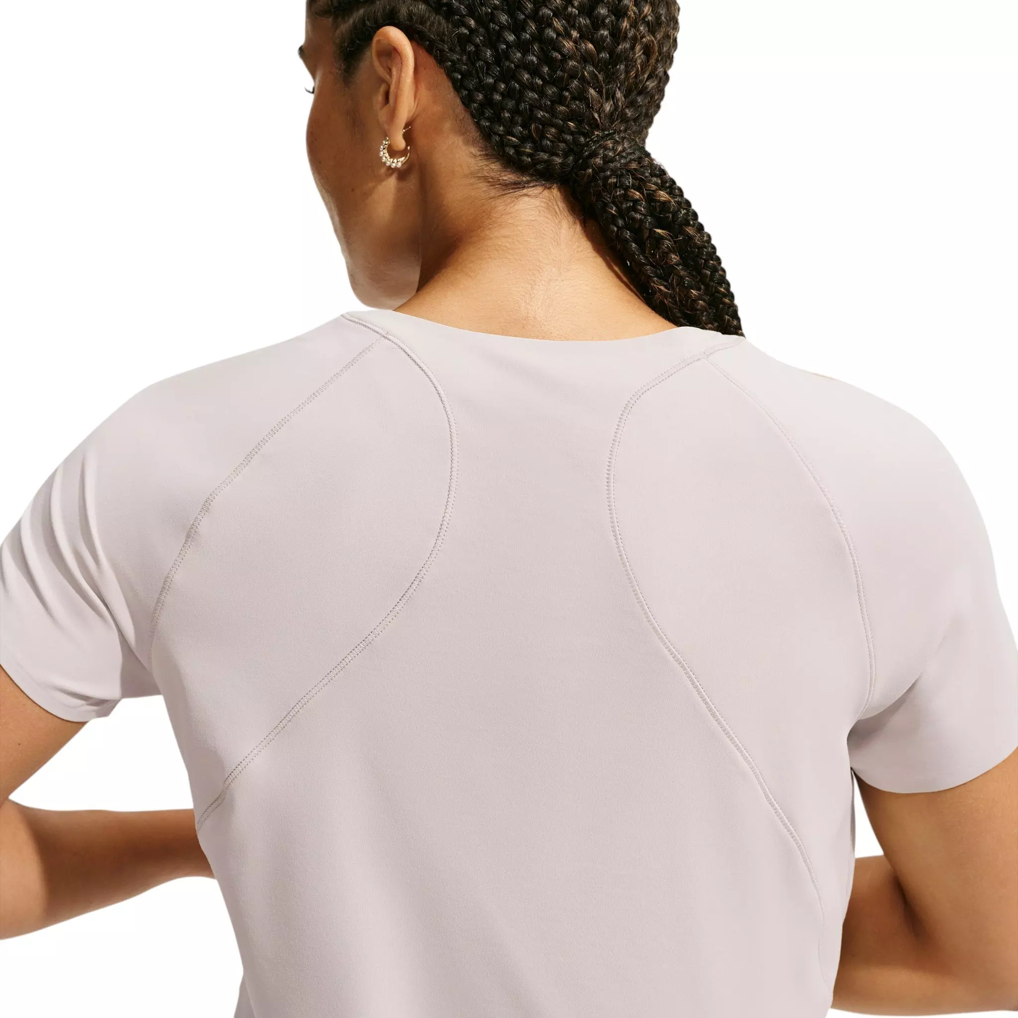 Nike Women's Universa Dri-FIT Short Sleeve Top - Cream - CREAM