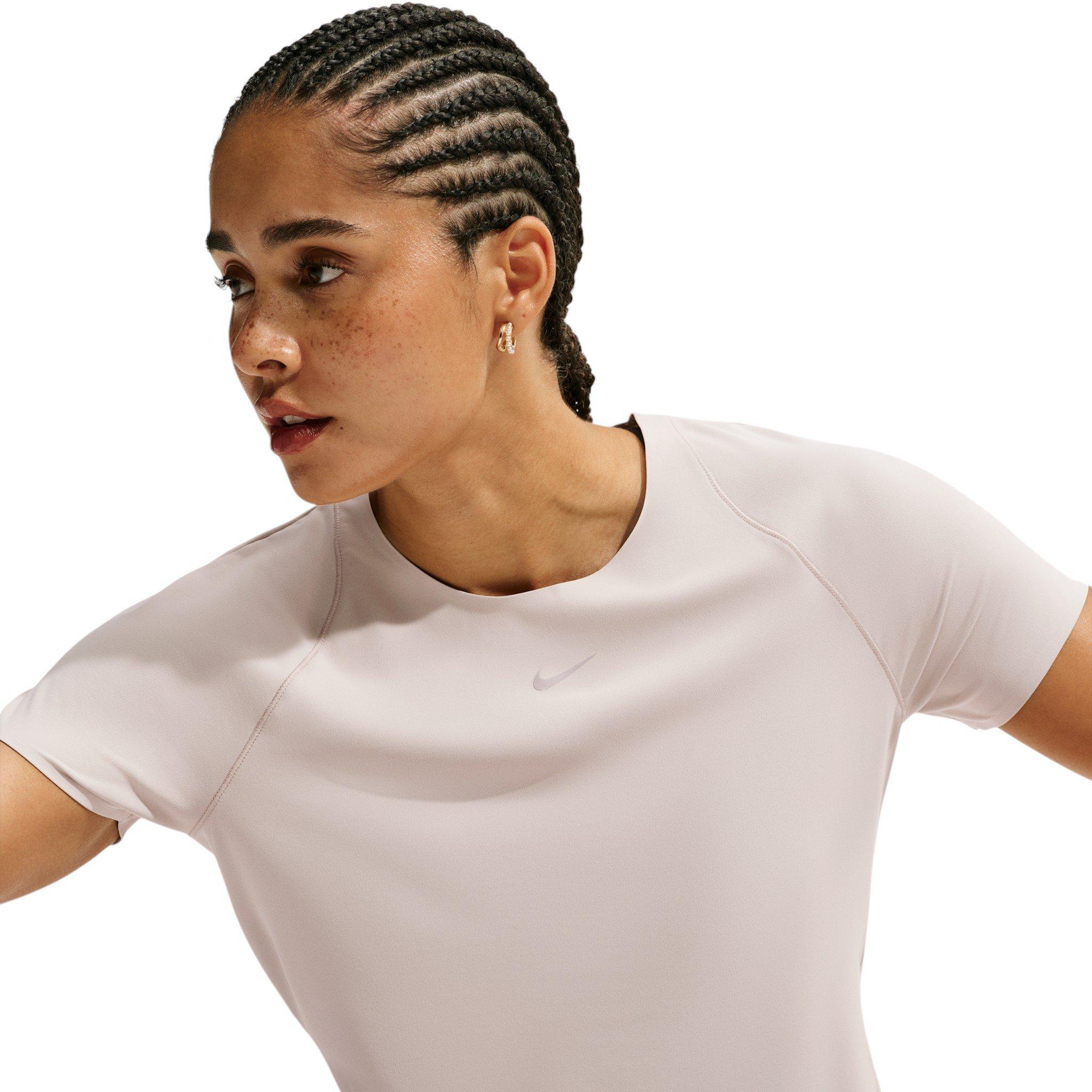Nike Women's Universa Dri-FIT Short Sleeve Top - Cream - CREAM