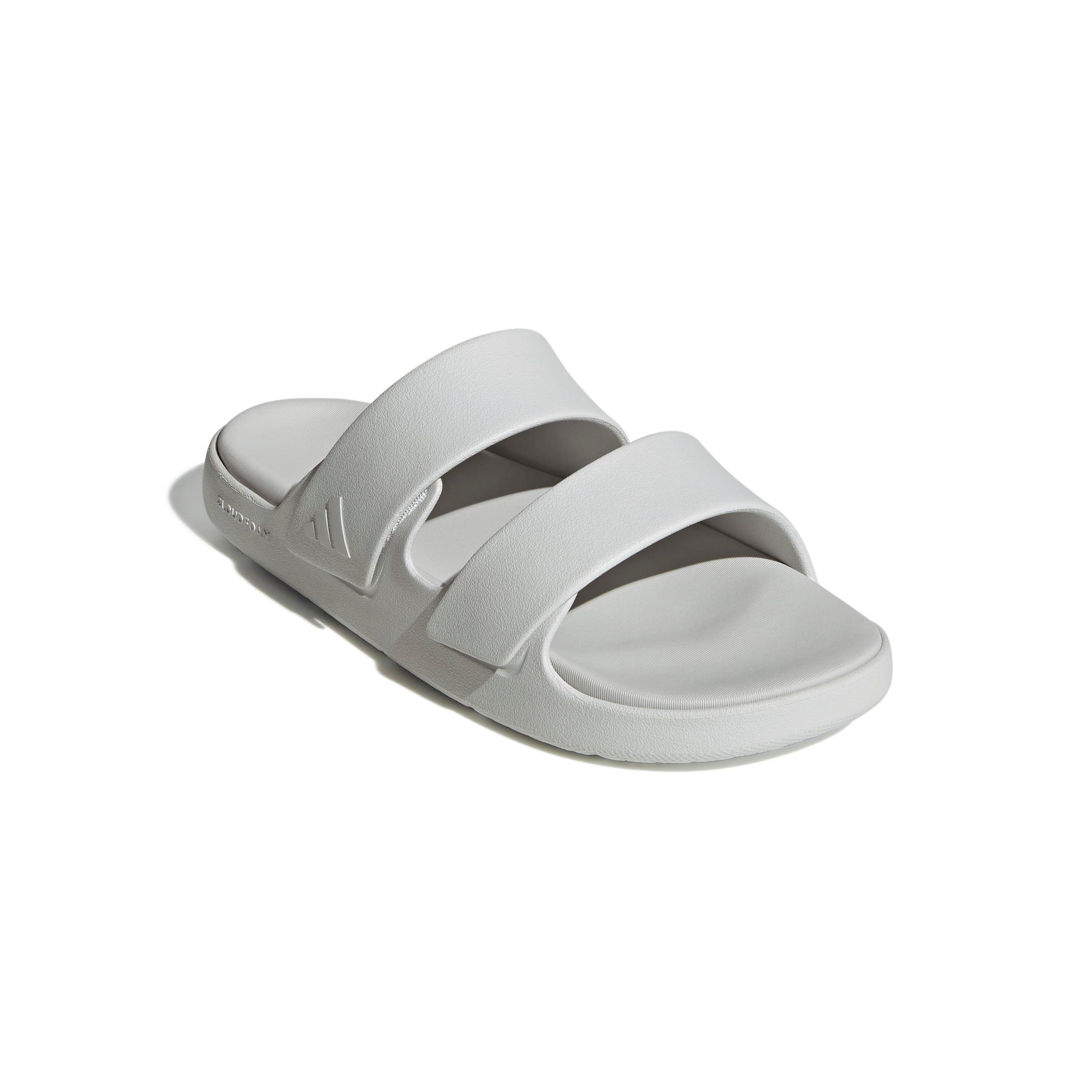 adidas ZNSORY "Crystal White/Crystal White/Dash Grey" Men's Sandal - WHITE/WHITE/GREY Thumbnail View 3