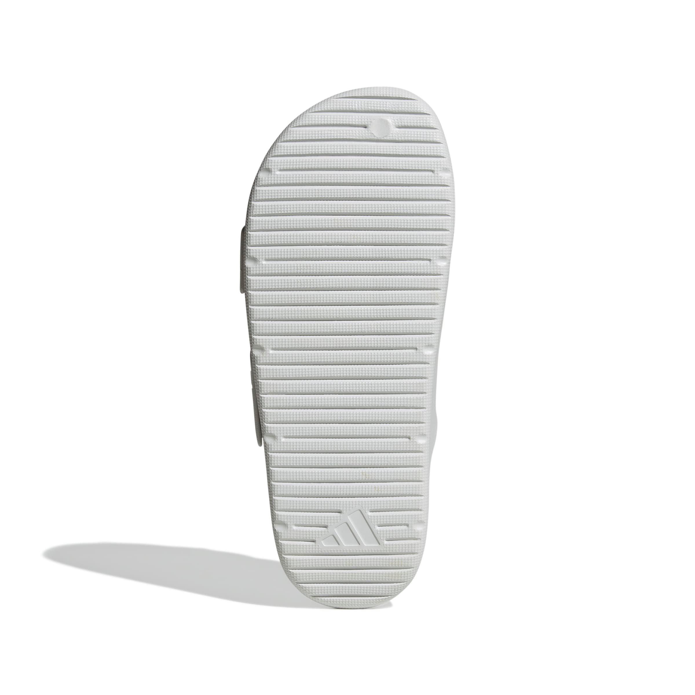adidas ZNSORY "Crystal White/Crystal White/Dash Grey" Men's Sandal - WHITE/WHITE/GREY Thumbnail View 6