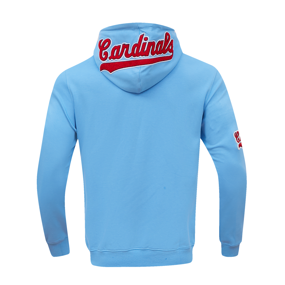 Pro Standard Men's St. Louis Cardinals Classic Chenille DK Full-Zip Pullover Jacket -Blue - BLUE Thumbnail View 2