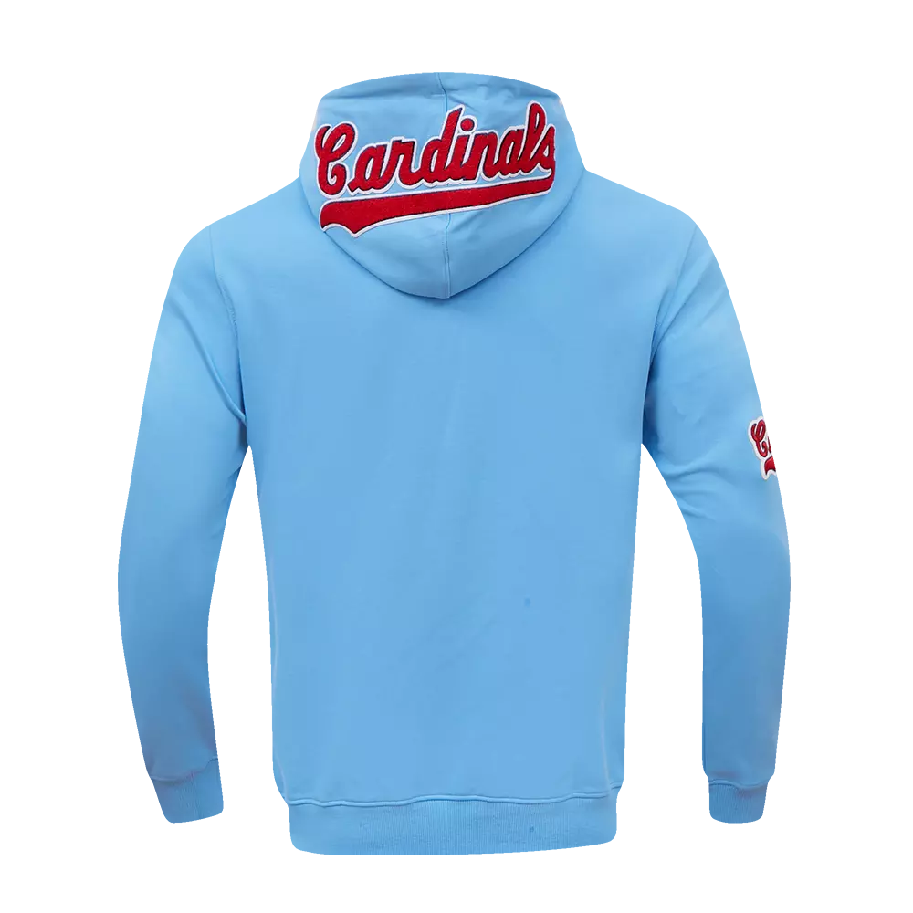 Pro Standard Men's St. Louis Cardinals Classic Chenille DK Full-Zip Pullover Jacket -Blue - BLUE