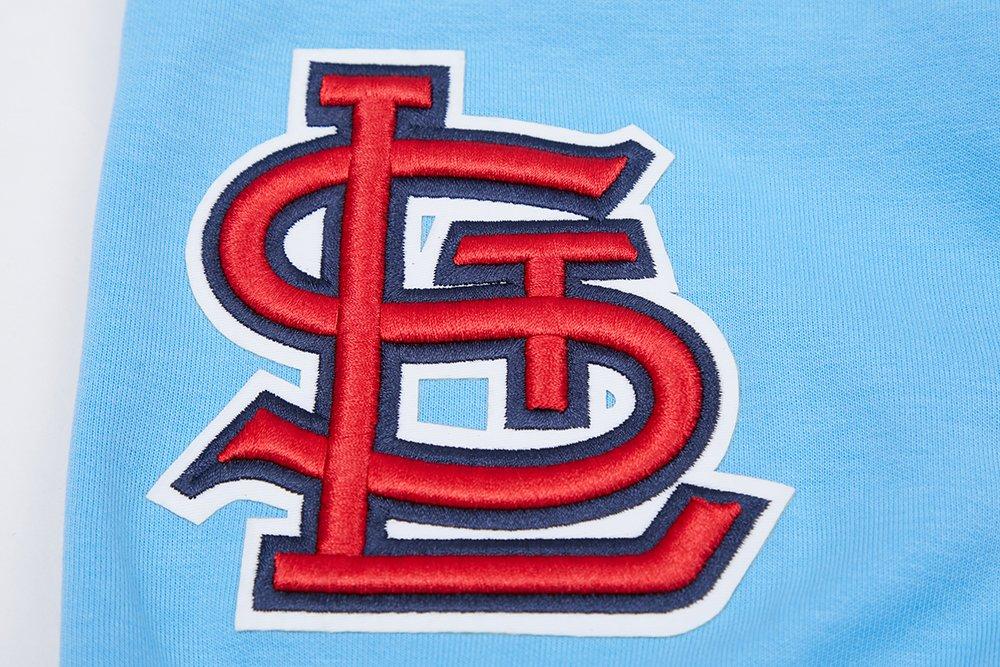 Pro Standard Men's St. Louis Cardinals Classic Chenille DK Full-Zip Pullover Jacket -Blue - BLUE Thumbnail View 6