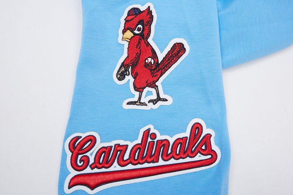 Pro Standard Men's St. Louis Cardinals Classic Chenille DK Full-Zip Pullover Jacket - Blue - BLUE Thumbnail View 8