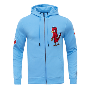 Pro Standard Men's St. Louis Cardinals Classic Chenille DK Full-Zip Pullover Jacket -Blue