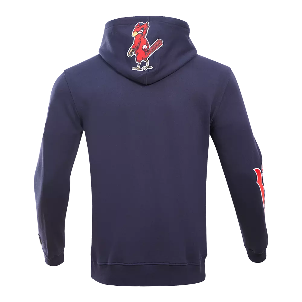 Pro Standard Men's St. Louis Cardinals Classic Fleece PO Hoodie - Navy - NAVY