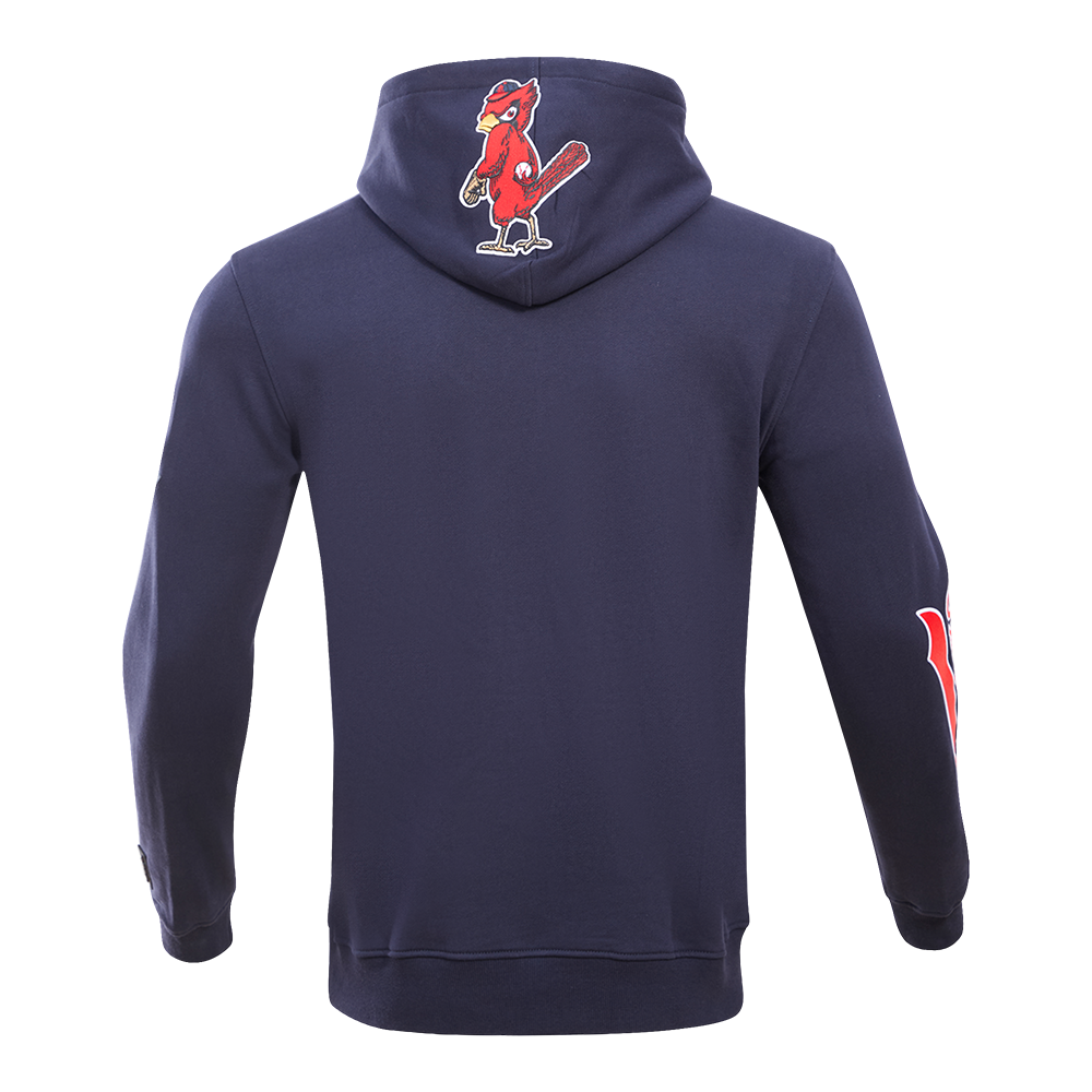 Pro Standard Men's St. Louis Cardinals Classic Fleece PO Hoodie -Navy - NAVY Thumbnail View 2