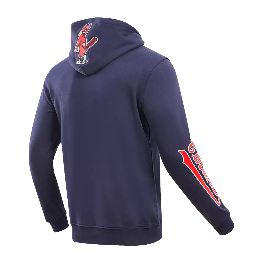 Pro Standard Men's St. Louis Cardinals Classic Fleece PO Hoodie - Navy - NAVY