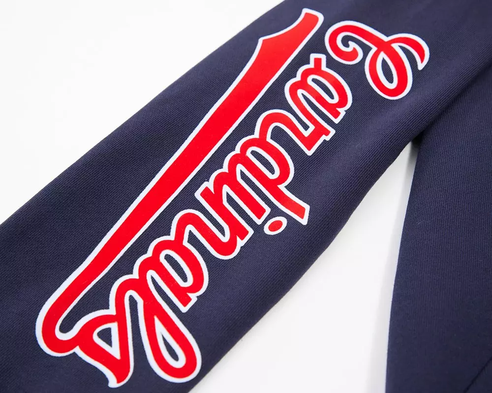 Pro Standard Men's St. Louis Cardinals Classic Fleece PO Hoodie - Navy - NAVY