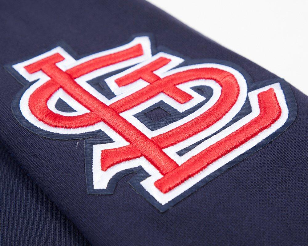 Pro Standard Men's St. Louis Cardinals Classic Fleece PO Hoodie -Navy - NAVY Thumbnail View 7