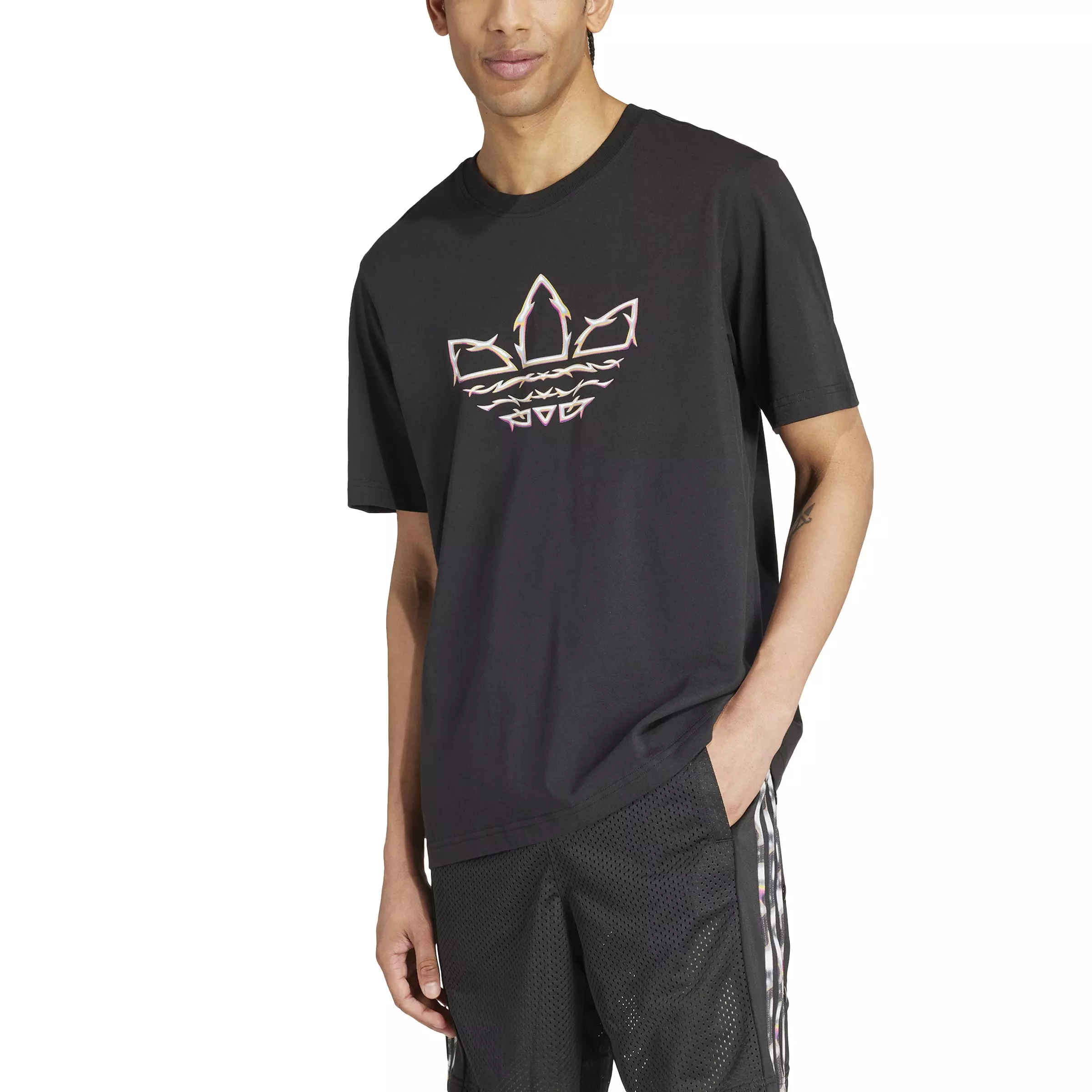 adidas Originals Men's Pride x Pabllo Vittar Graphic Short Sleeve T-Shirt -Black - BLACK