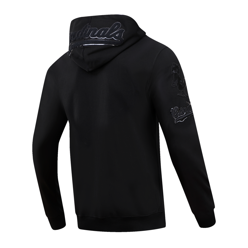 Pro Standard Men's St. Louis Cardinals Triple Black DK Full-Zip Jacket - BLACK Thumbnail View 4