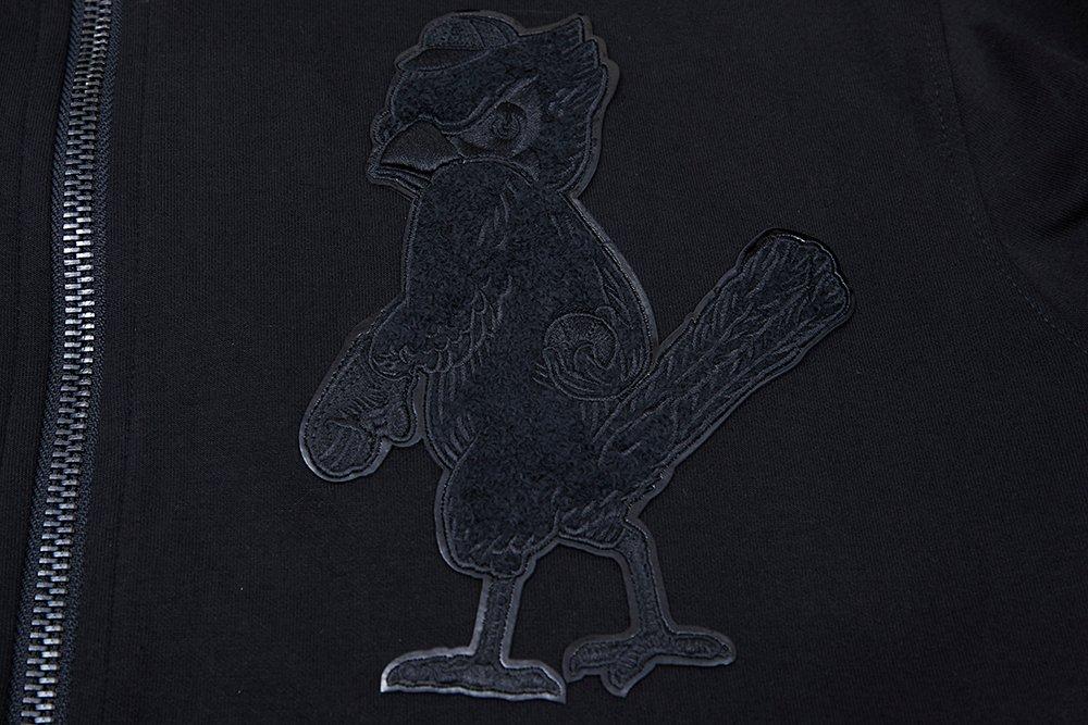 Pro Standard Men's St. Louis Cardinals Triple Black DK Full-Zip Jacket - BLACK Thumbnail View 5