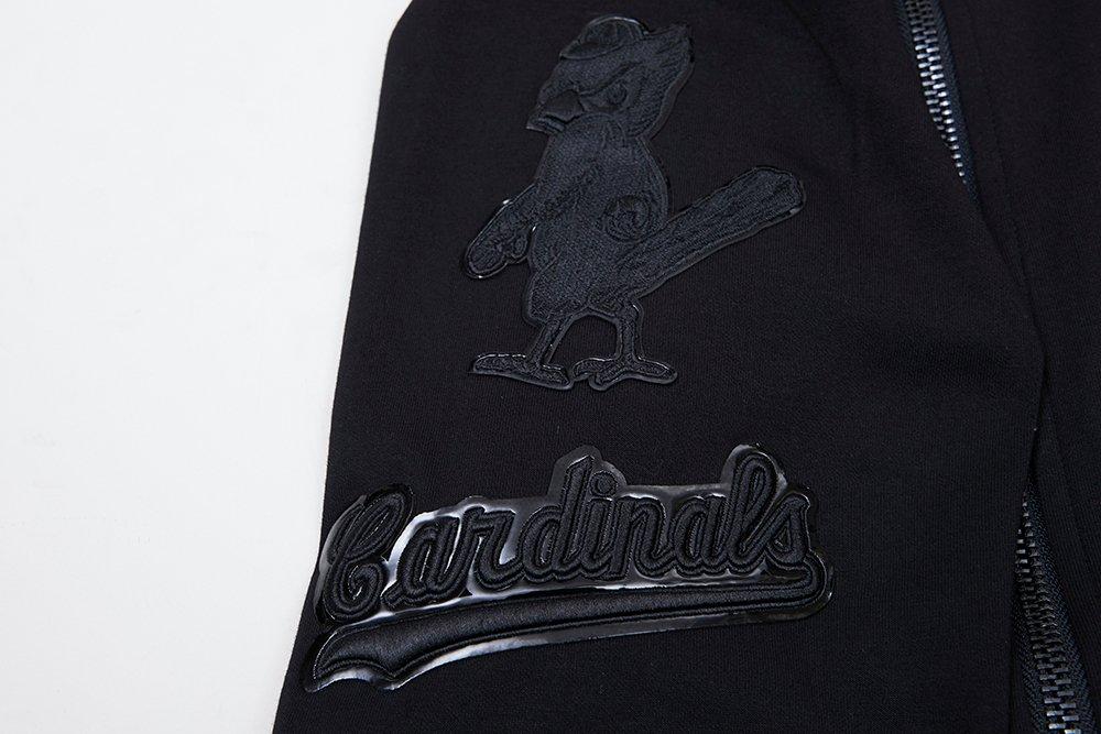 Pro Standard Men's St. Louis Cardinals Triple Black DK Full-Zip Jacket - BLACK Thumbnail View 6