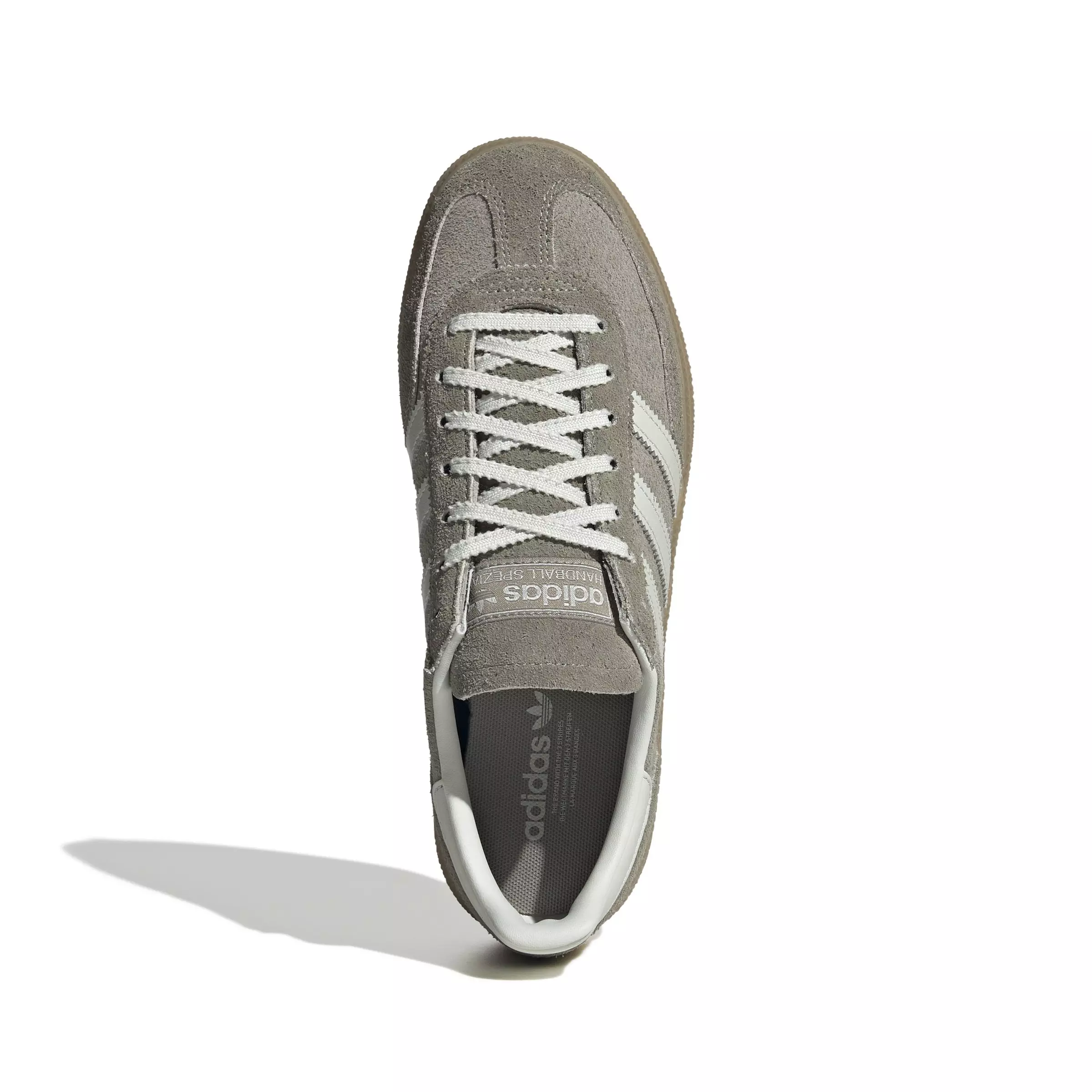 adidas Originals Handball Spezial "Silver Pebble/Orbit Grey/Gum 4" Women's Shoe - SILVER/GREY/GUM