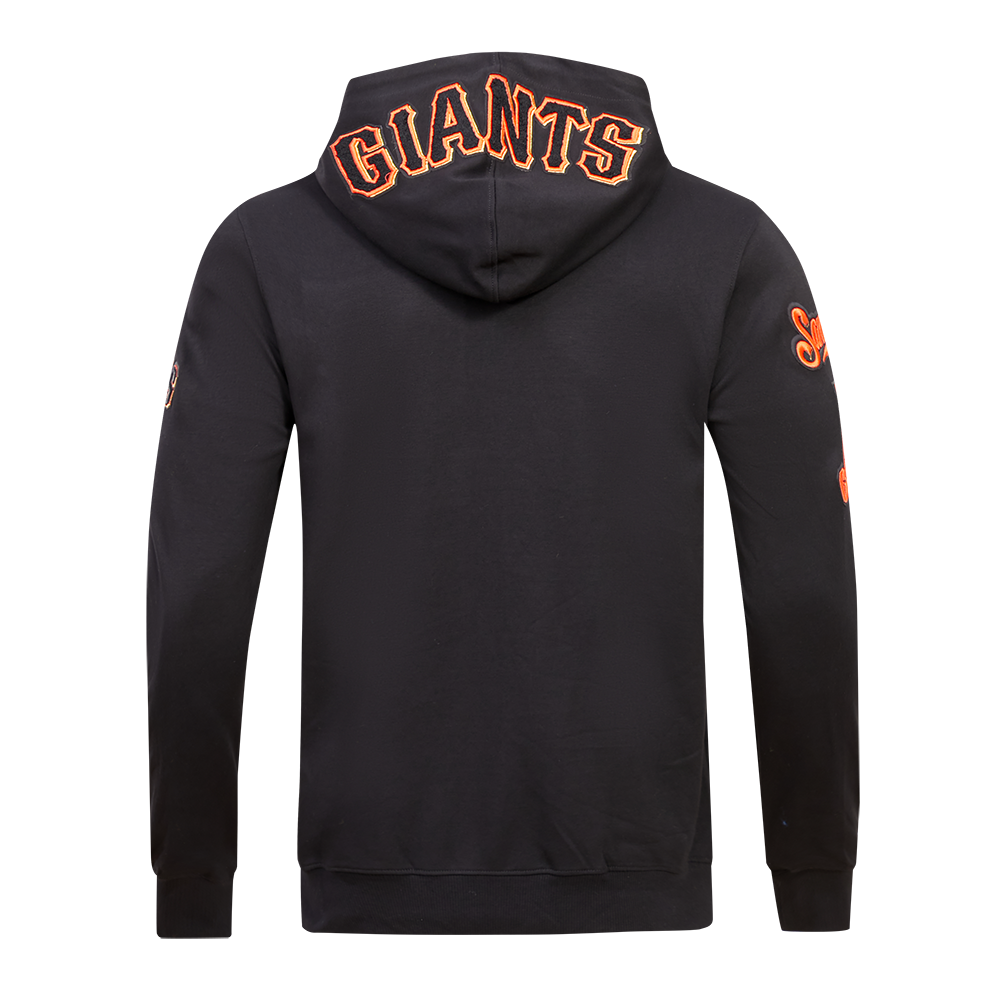 Pro Standard Men's San Francisco Giants Classic Chenille DK Full-Zip Pullover Jacket - Black - BLACK Thumbnail View 2