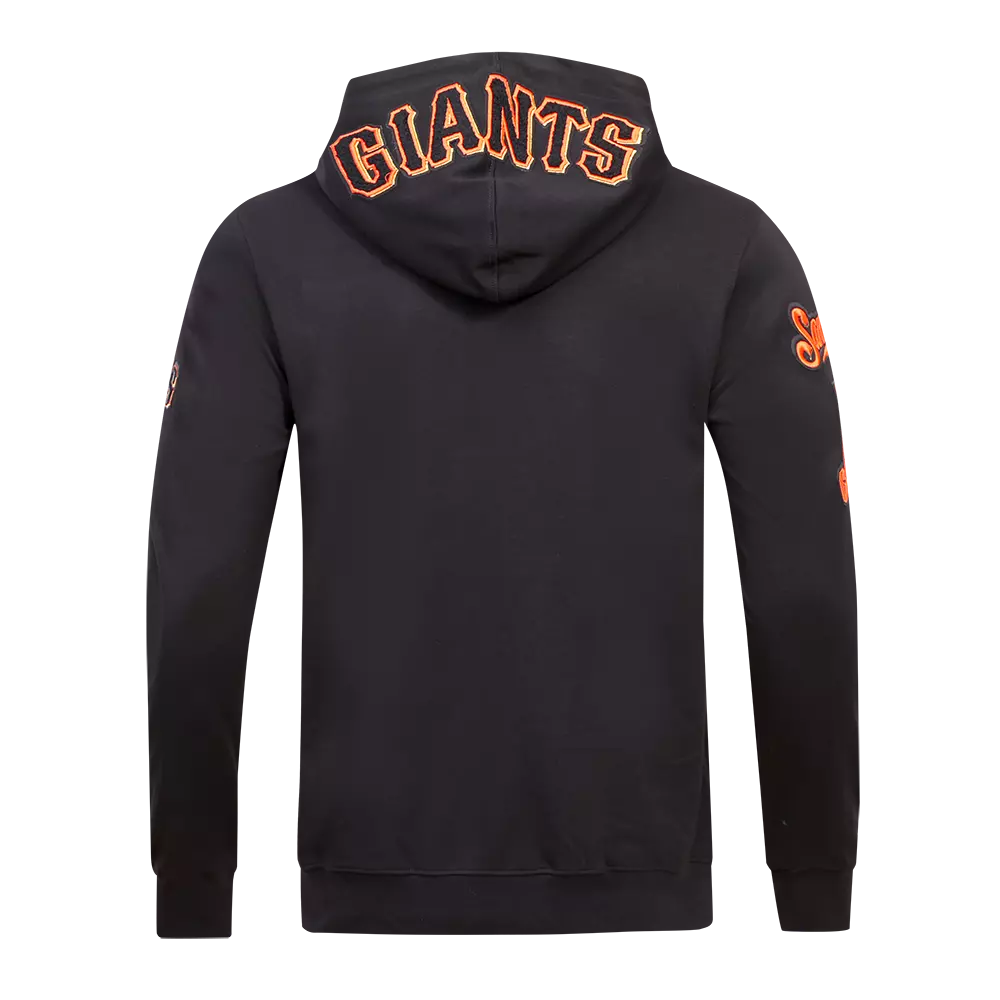 Pro Standard Men's San Francisco Giants Classic Chenille DK Full-Zip Pullover Jacket -Black - BLACK