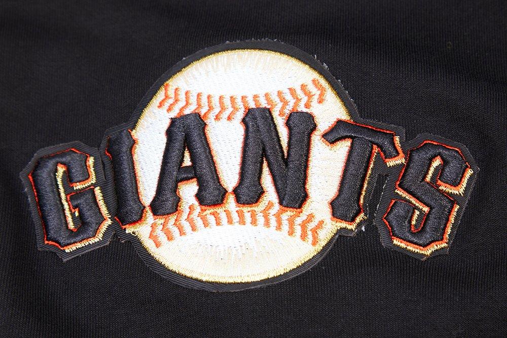 Pro Standard Men's San Francisco Giants Classic Chenille DK Full-Zip Pullover Jacket - Black - BLACK Thumbnail View 7