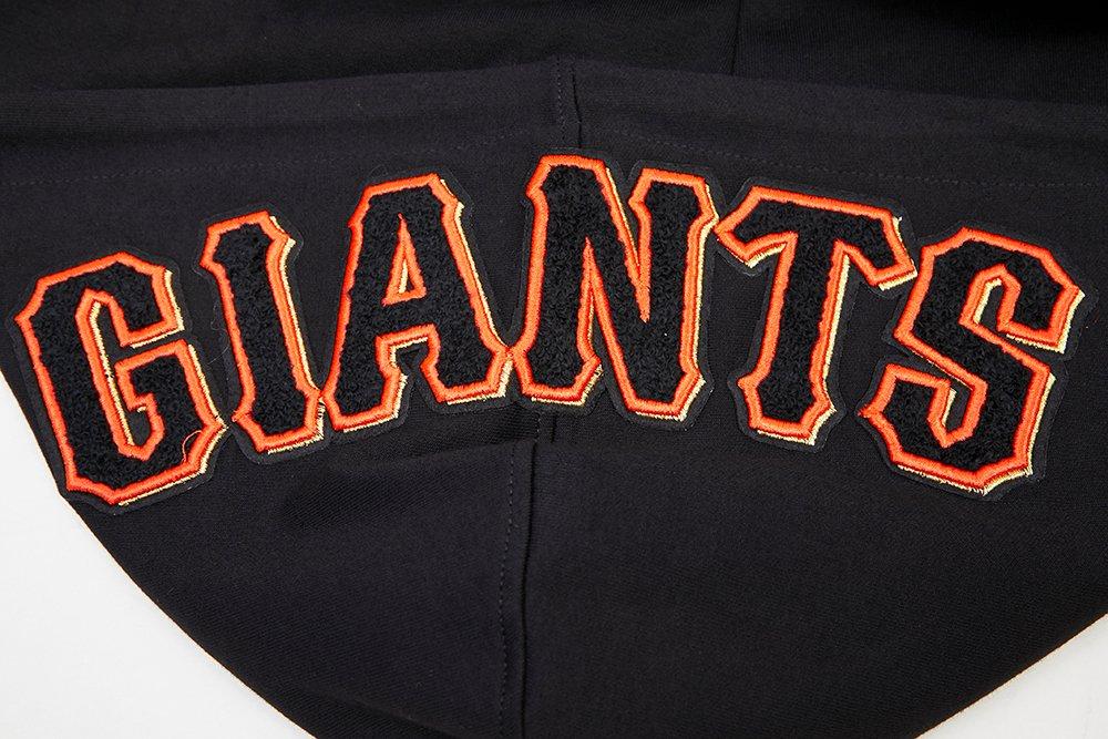 Pro Standard Men's San Francisco Giants Classic Chenille DK Full-Zip Pullover Jacket -Black - BLACK Thumbnail View 8