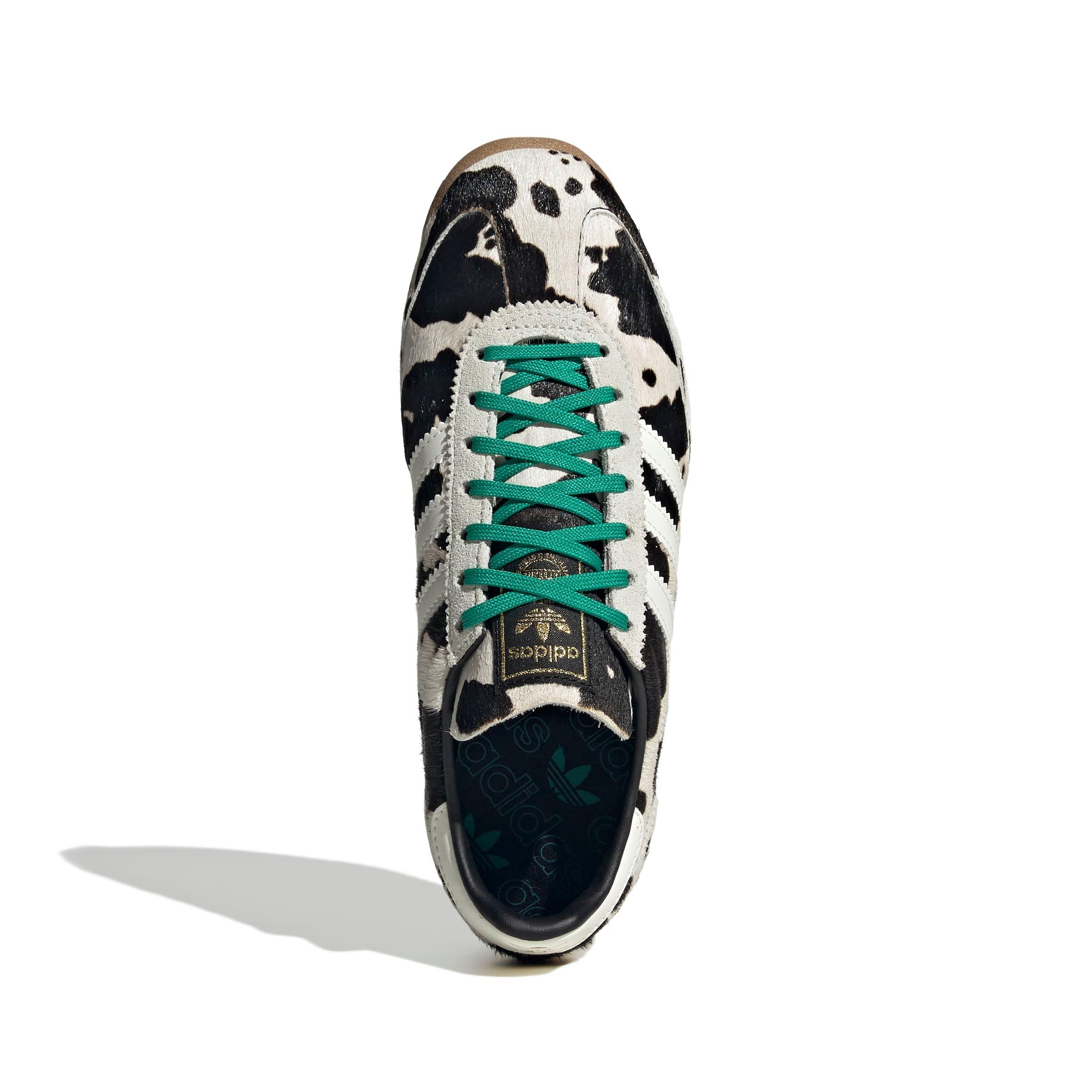 adidas Originals SL 72 OG "Cow Print" Women's Shoe - BLACK/OFF WHITE/GREEN Thumbnail View 7