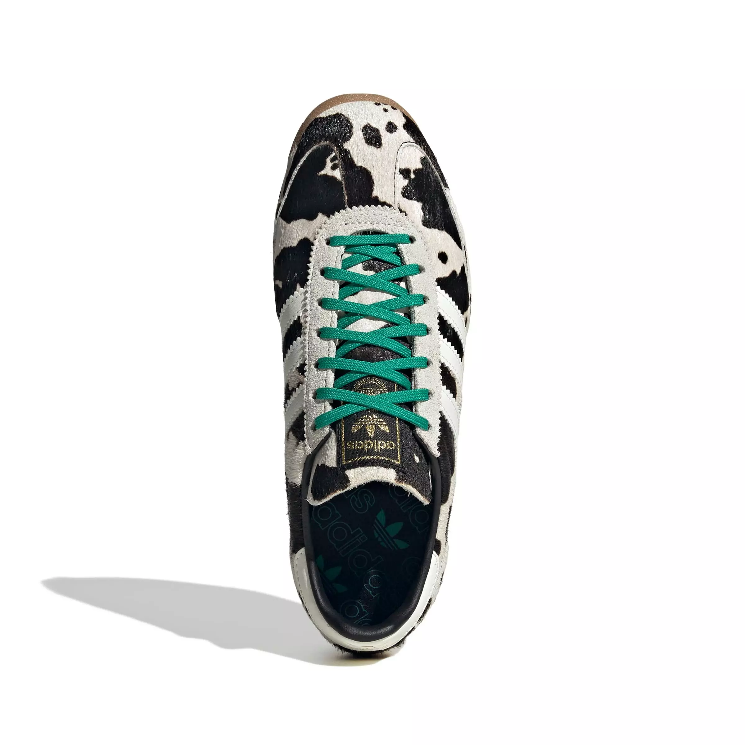 adidas Originals SL 72 OG "Cow Print" Women's Shoe - BLACK/OFF WHITE/GREEN