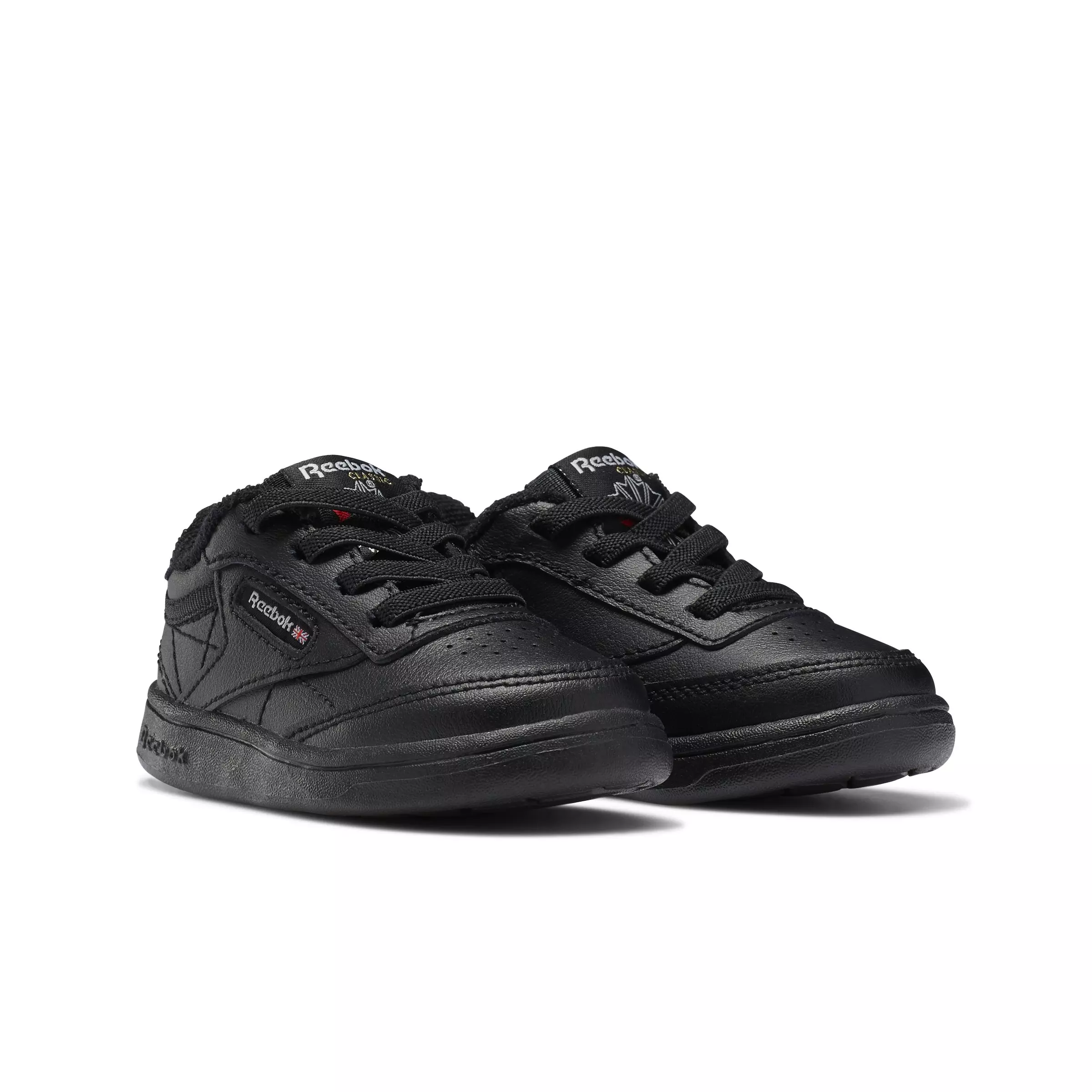 Reebok Club C "Core Black/Core Black" Toddler Boys' Shoe - BLACK