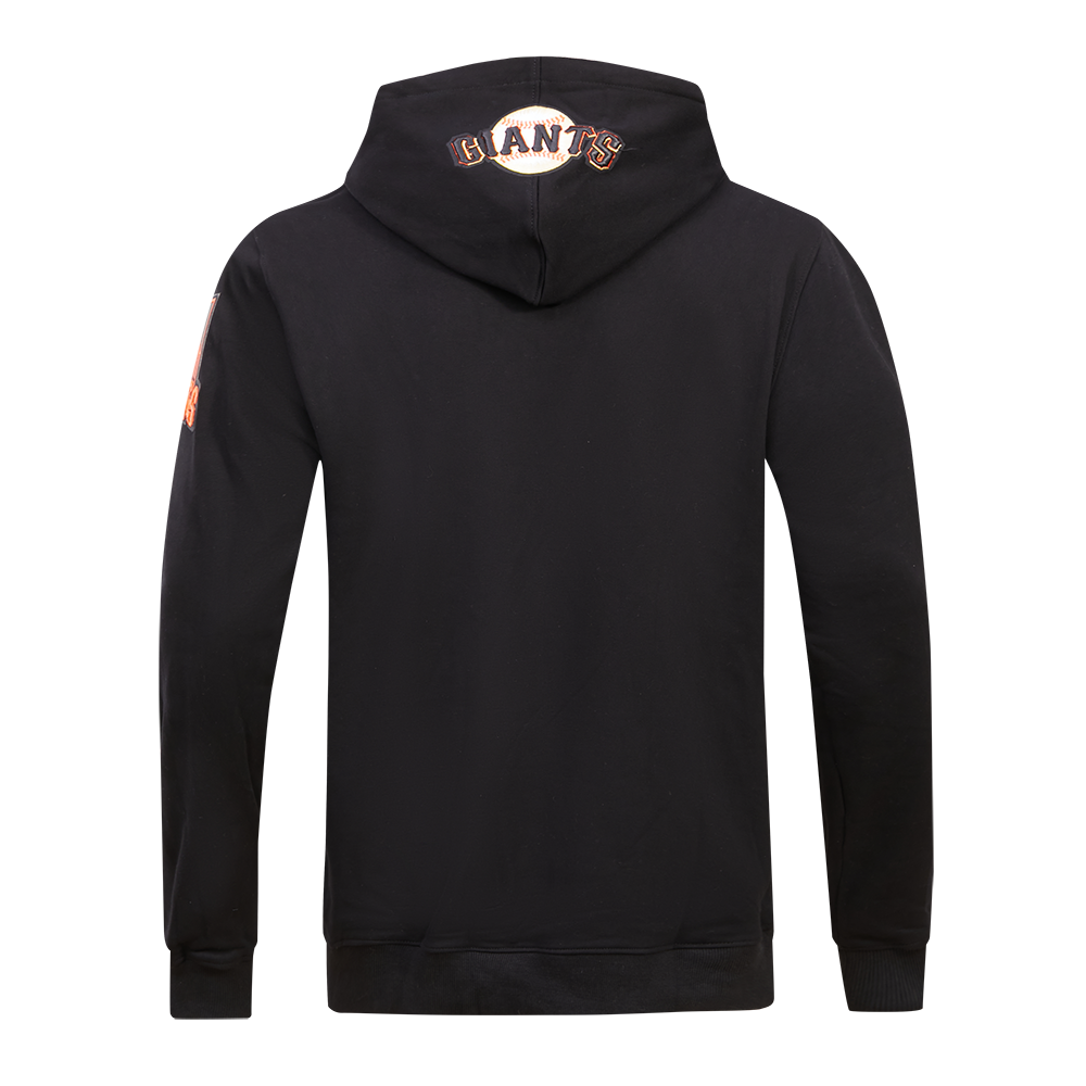 Pro Standard Men's San Francisco Giants Classic Fleece PO Hoodie - Black - BLACK Thumbnail View 2