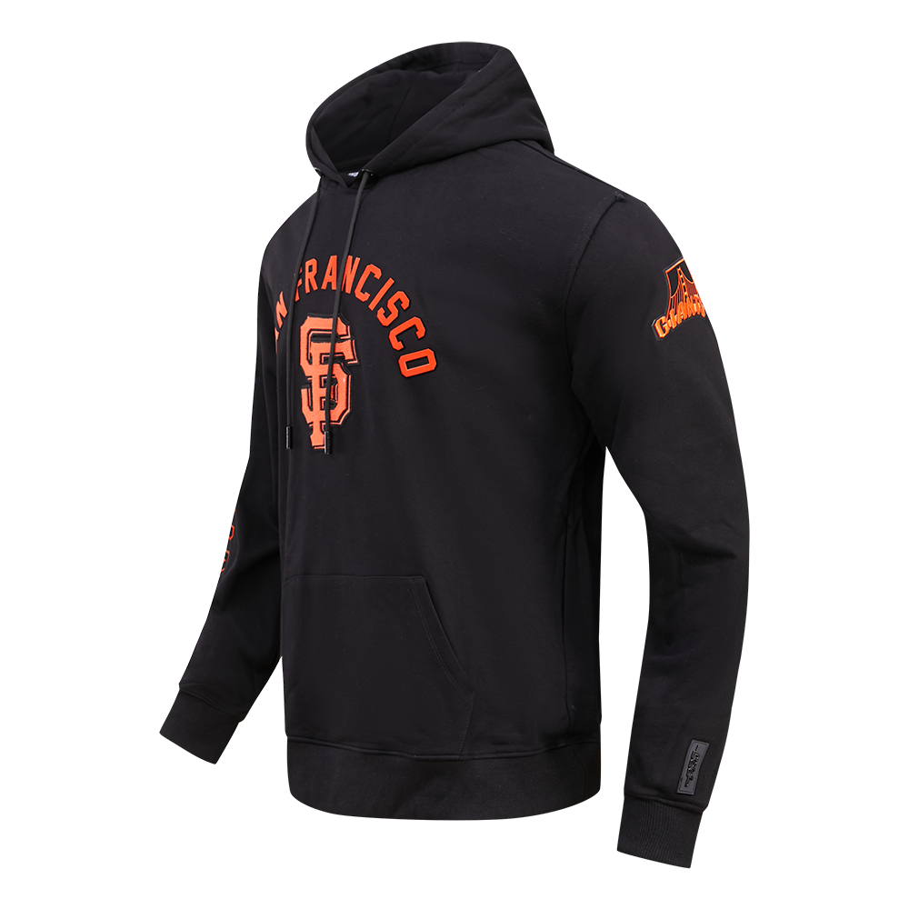 Pro Standard Men's San Francisco Giants Classic Fleece PO Hoodie -Black - BLACK Thumbnail View 3