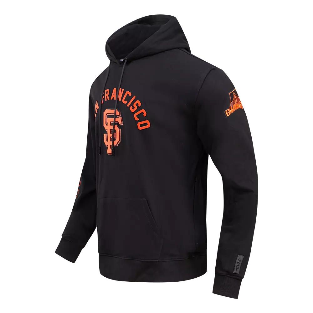 Pro Standard Men's San Francisco Giants Classic Fleece PO Hoodie -Black - BLACK