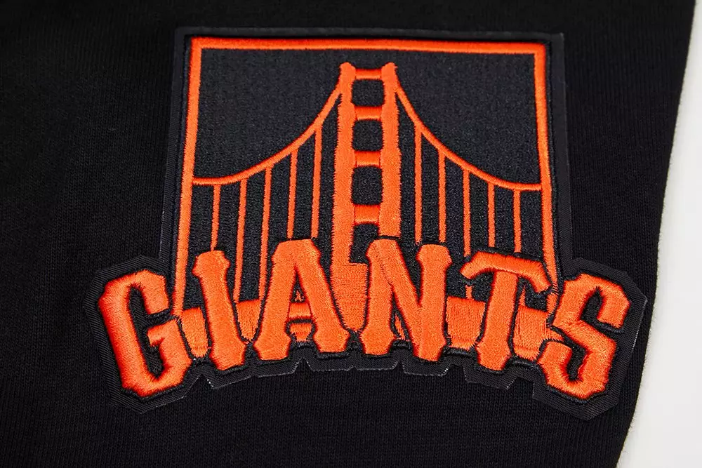 Pro Standard Men's San Francisco Giants Classic Fleece PO Hoodie -Black - BLACK