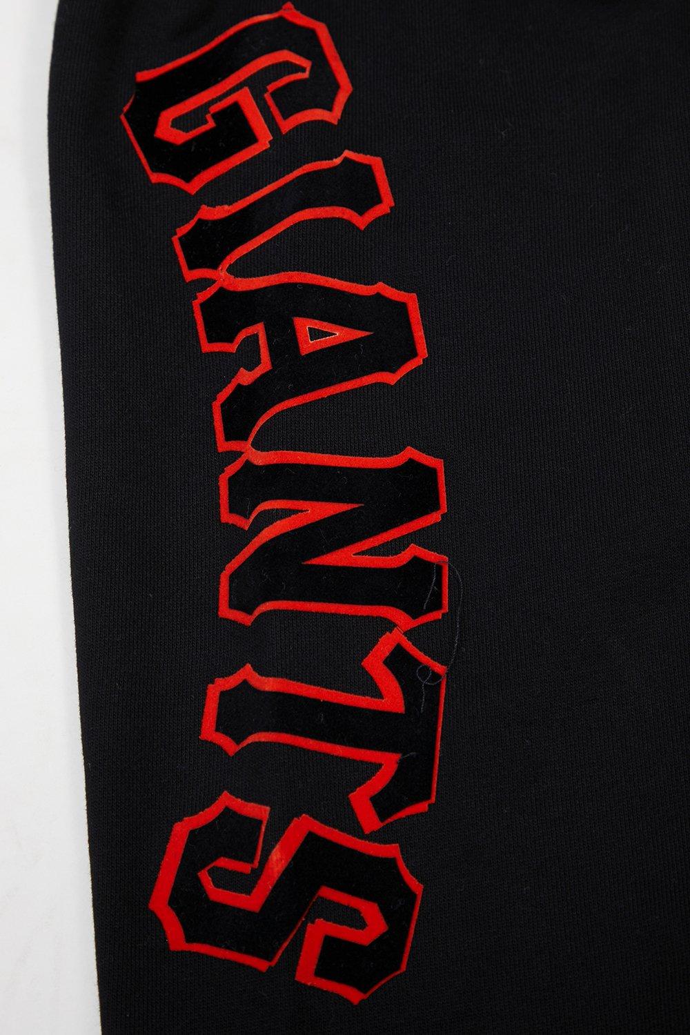 Pro Standard Men's San Francisco Giants Classic Fleece PO Hoodie - Black - BLACK Thumbnail View 7