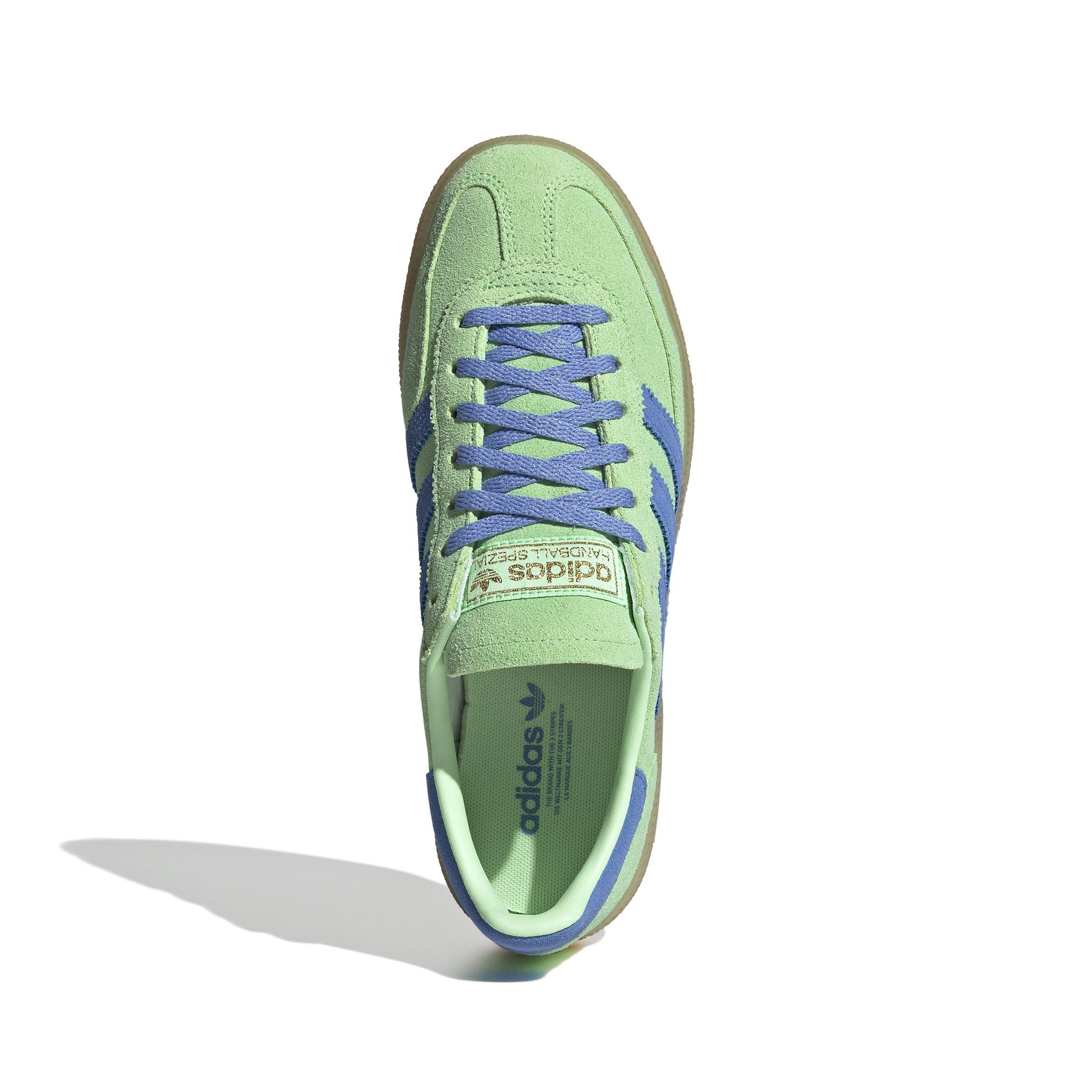 adidas Originals Handball Spezial "Lime Burst/Blue Fusion/Gum 1" Women's Shoe - LIME/BLUE/GUM Thumbnail View 4