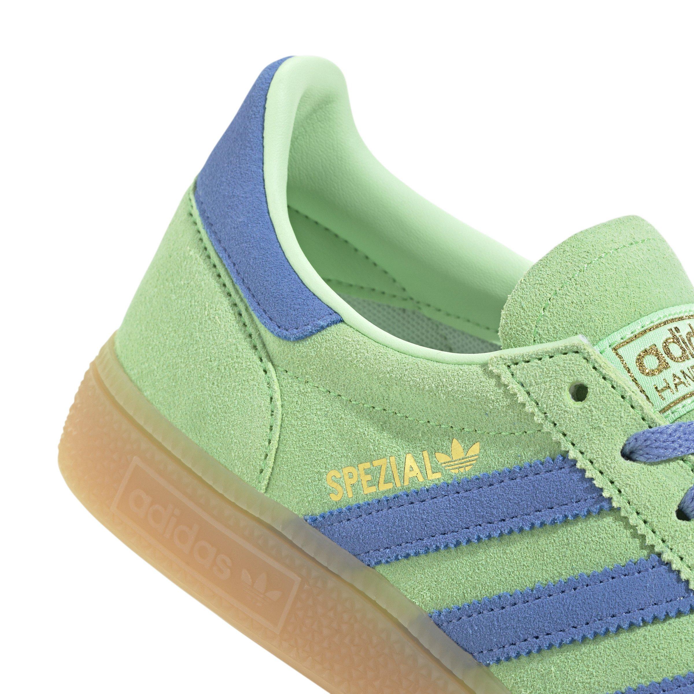 adidas Originals Handball Spezial "Lime Burst/Blue Fusion/Gum 1" Women's Shoe - LIME/BLUE/GUM Thumbnail View 6
